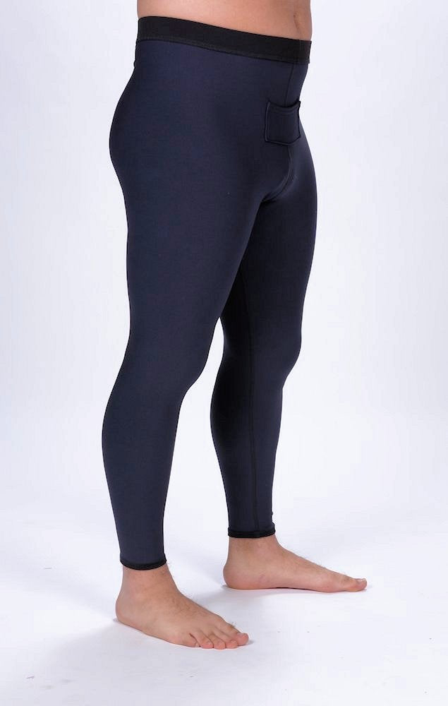 blue leggings men